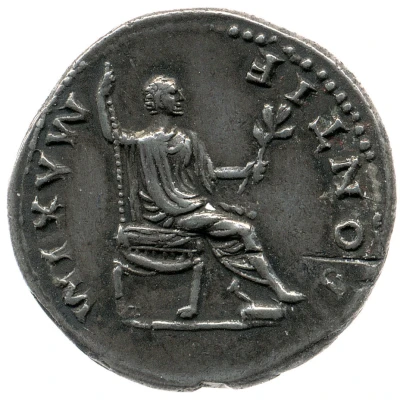 Denarius - Titus and Vespasian PONTIF MAXIM back
