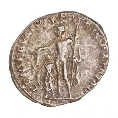 Denarius - Trajan CONSERVATORI PATRIS PATRIAE; Jupiter back