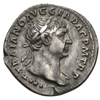 Denarius - Trajan COS V P P S P Q R OPTIMO PRINC DANVVIVS; Danuvius front