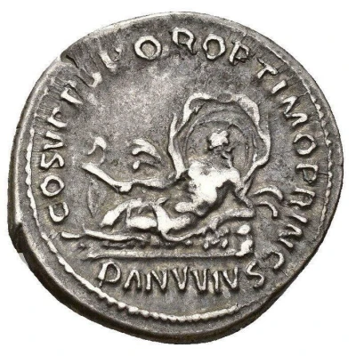 Denarius - Trajan COS V P P S P Q R OPTIMO PRINC DANVVIVS; Danuvius back