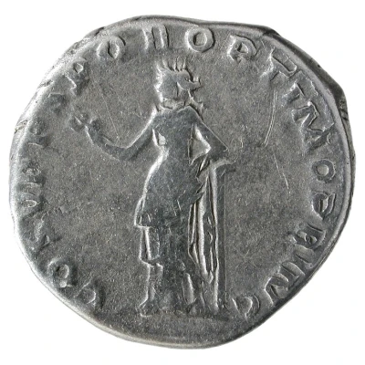 Denarius - Trajan COS V P P S P Q R OPTIMO PRINC; Felicitas back