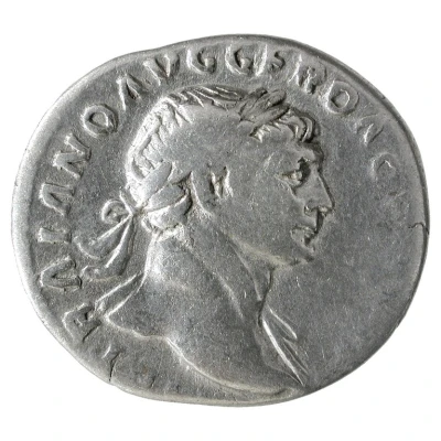 Denarius - Trajan COS V P P S P Q R OPTIMO PRINC; Felicitas front