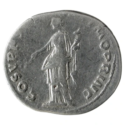 Denarius - Trajan COS V P P S P Q R OPTIMO PRINC; Felicitas back