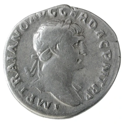 Denarius - Trajan COS V P P S P Q R OPTIMO PRINC PAX; Pax front