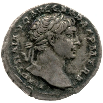 Denarius - Trajan COS V P P S P Q R OPTIMO PRINC PAX; Pax front