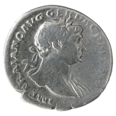 Denarius - Trajan COS V P P S P Q R OPTIMO PRINC PIET; Pietas front