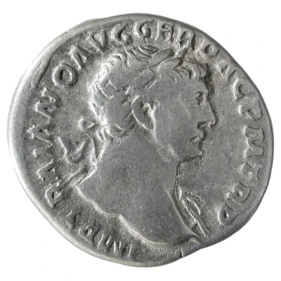 Denarius - Trajan COS V P P S P Q R OPTIMO PRINC; Roma and Victory front