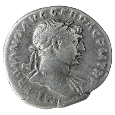 Denarius - Trajan COS V P P S P Q R OPTIMO PRINC; Roma and Victory front