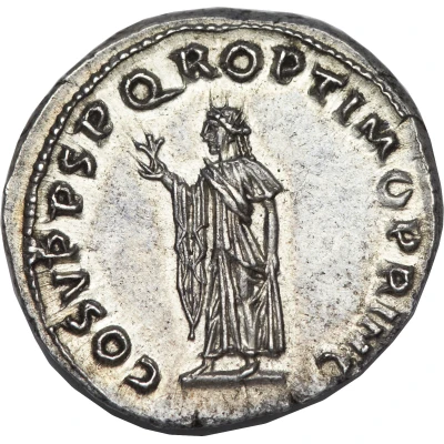 Denarius - Trajan COS V P P S P Q R OPTIMO PRINC; Spes back
