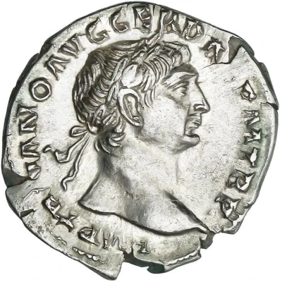 Denarius - Trajan COS V P P S P Q R OPTIMO PRINC; Victory front