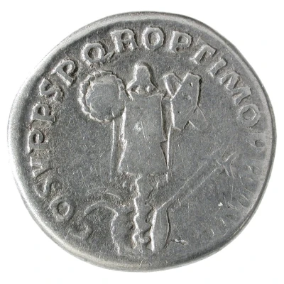 Denarius - Trajan COS V P P S P Q R OPTIMO PRINC back