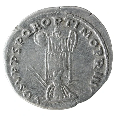 Denarius - Trajan COS V P P S P Q R OPTIMO PRINC back