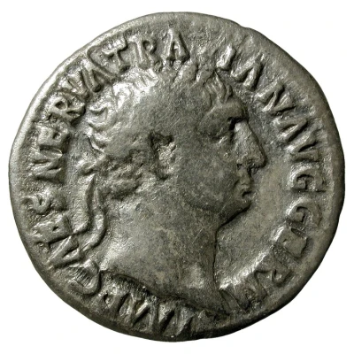 Denarius - Trajan P M TR P COS II P P; Abundantia front
