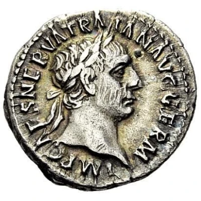 Denarius - Trajan P M TR P COS II P P; Felicitas front