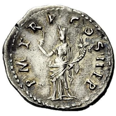 Denarius - Trajan P M TR P COS II P P; Felicitas back