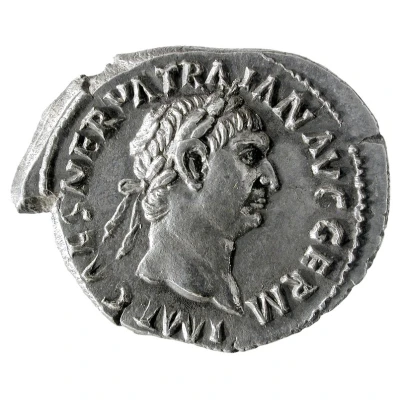 Denarius - Trajan P M TR P COS II P P; Pax front