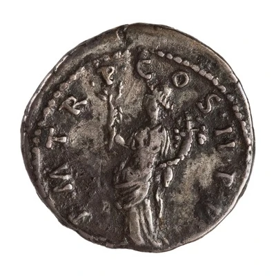 Denarius - Trajan P M TR P COS II P P; Pax back
