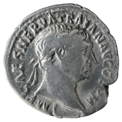Denarius - Trajan P M TR P COS III P P; Abundantia front