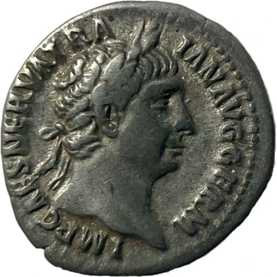 Denarius - Trajan P M TR P COS III P P; Pax front