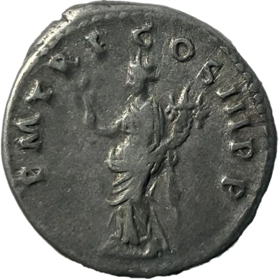 Denarius - Trajan P M TR P COS III P P; Pax back