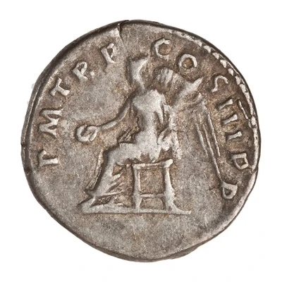 Denarius - Trajan P M TR P COS III P P; Victory back