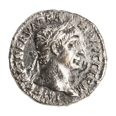 Denarius - Trajan P M TR P COS IIII P P; Pax front