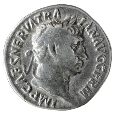 Denarius - Trajan P M TR P COS IIII P P; Vesta front