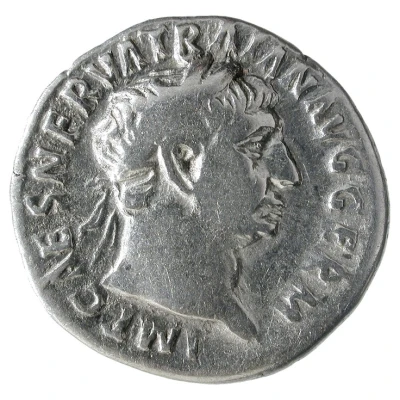 Denarius - Trajan P M TR P COS IIII P P; Victory front