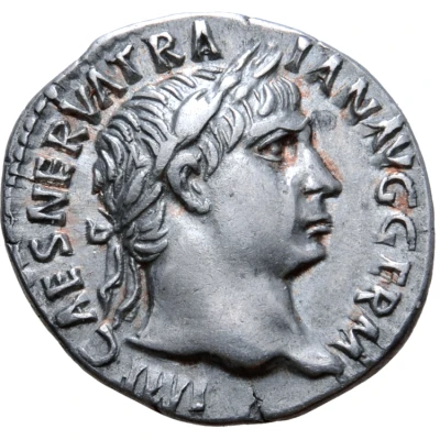 Denarius - Trajan P M TR P COS IIII P P; Victory front
