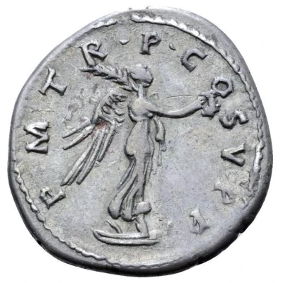 Denarius - Trajan P M TR P COS V P P; Victory back