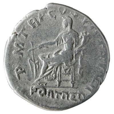 Denarius - Trajan P M TR P COS VI P P S P Q R FORT RED; Fortuna back