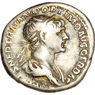 Denarius - Trajan P M TR P COS VI P P S P Q R; Felicitas front