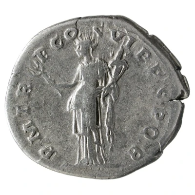 Denarius - Trajan P M TR P COS VI P P S P Q R; Felicitas back