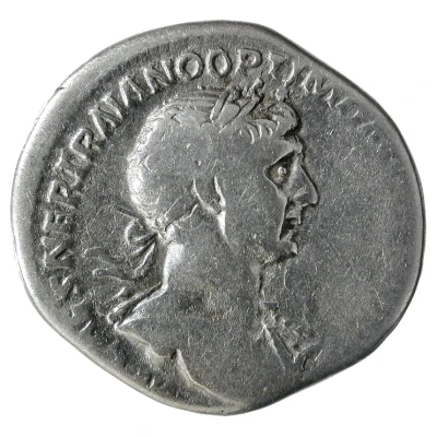 Denarius - Trajan P M TR P COS VI P P S P Q R; Genius front
