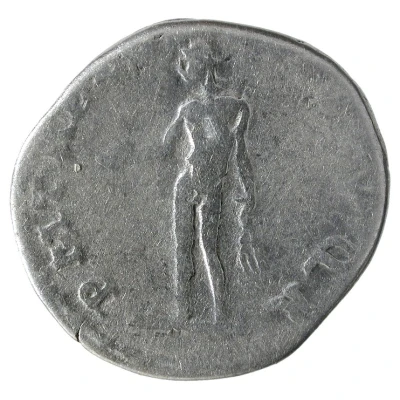 Denarius - Trajan P M TR P COS VI P P S P Q R; Genius back