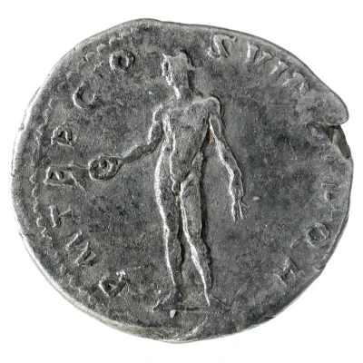 Denarius - Trajan P M TR P COS VI P P S P Q R; Genius back