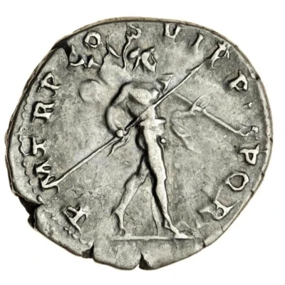 Denarius - Trajan P M TR P COS VI P P S P Q R; Mars back