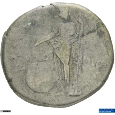 Denarius - Trajan P M TR P COS VI P P S P Q R PRO AVG; Providentia back