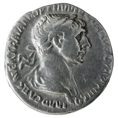 Denarius - Trajan P M TR P COS VI P P S P Q R PROVID; Providentia front