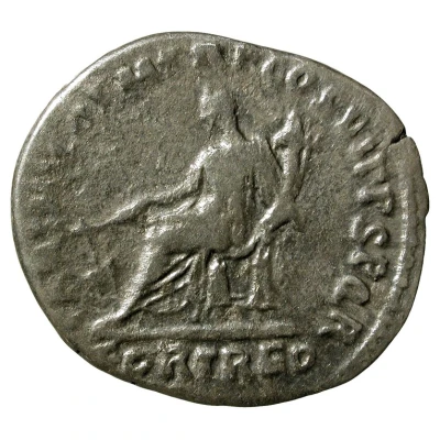 Denarius - Trajan PARTHICO P M TR P COS VI P P S P Q R FORT RED; Fortuna back