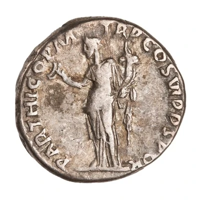 Denarius - Trajan PARTHICO P M TR P COS VI P P S P Q R; Felicitas back