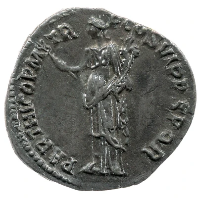 Denarius - Trajan PARTHICO P M TR P COS VI P P S P Q R; Felicitas back