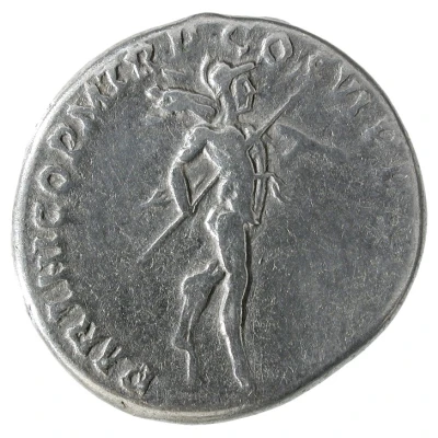 Denarius - Trajan PARTHICO P M TR P COS VI P P S P Q R; Mars back