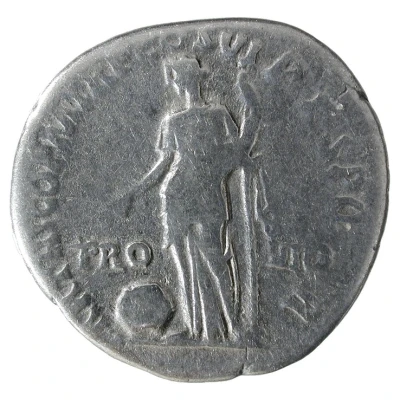 Denarius - Trajan PARTHICO P M TR P COS VI P P S P Q R PRO VID; Providentia back