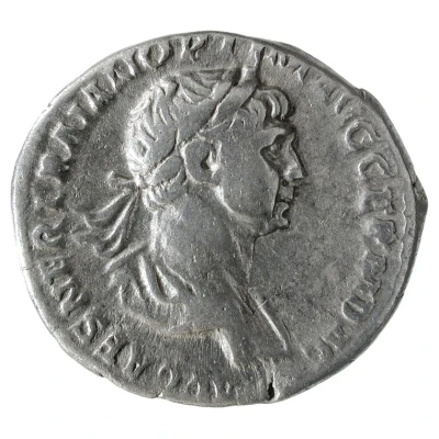 Denarius - Trajan PARTHICO P M TR P COS VI P P S P Q R SALVS AVG; Salus front