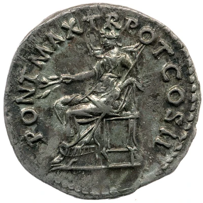 Denarius - Trajan PONT MAX TR POT COS II; Pax back