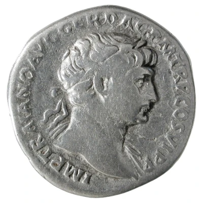 Denarius - Trajan S P Q R OPTIMO PRINCIPI AET AVG; Aeternitas front