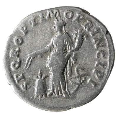 Denarius - Trajan S P Q R OPTIMO PRINCIPI; Abundantia back