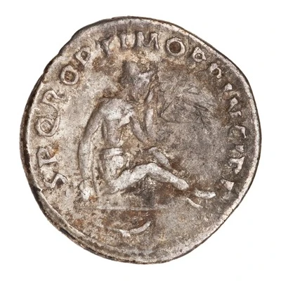 Denarius - Trajan S P Q R OPTIMO PRINCIPI; Dacia back
