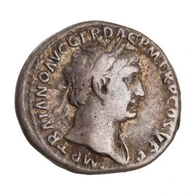 Denarius - Trajan S P Q R OPTIMO PRINCIPI; Dacia front